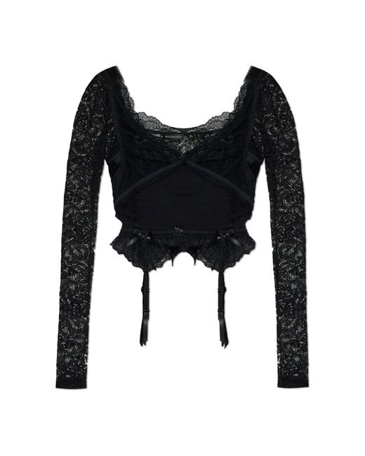Balenciaga Black Blouses