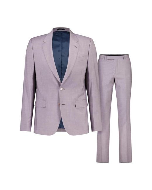 PS by Paul Smith Purple Single Breasted Suits for men