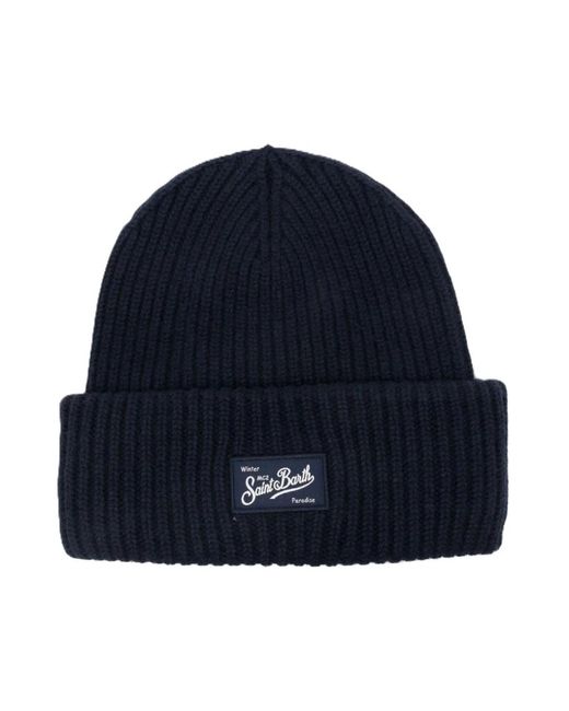 Mc2 Saint Barth Accessoires ,Blauw ,Wol Berry Beanie in het Blue voor heren