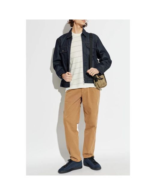 Rag & Bone Jassen ,Blauw ,Denim Beau Denim Trucker Jacket in het Blue voor heren
