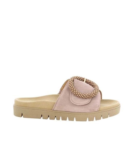 Gabor Pink Slide Sandal