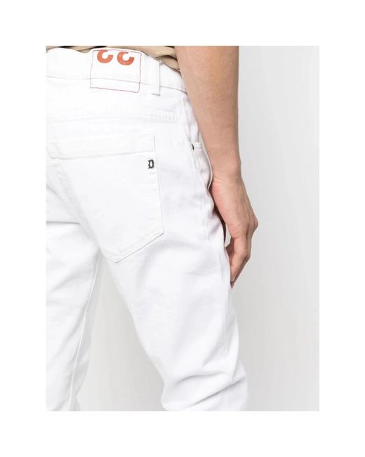 Dondup Slim-fit jeans in White für Herren