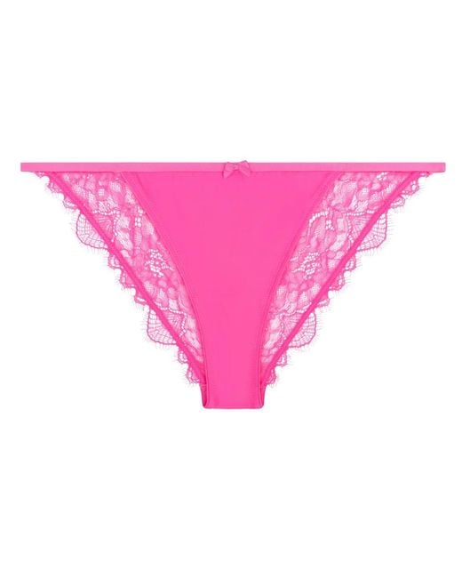 LoveStories Badmode ,Roze ,Katoen Wild Rose Kant Slip in het Pink