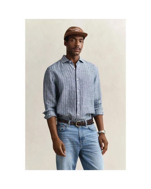 Gant Blue Casual Shirts for men