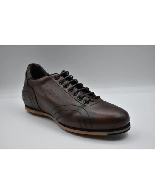 Pantofola D Oro Black Laced Shoes for men