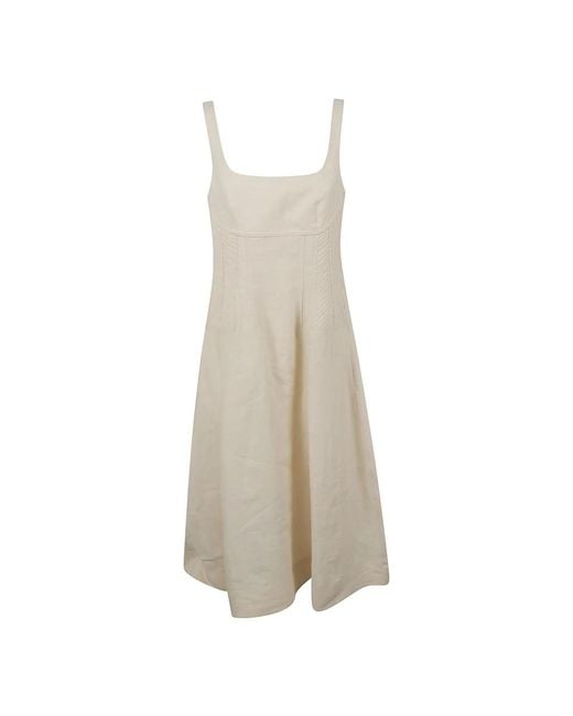 Chloé Kleedjes ,Wit ,Elegante Jurk in het Natural