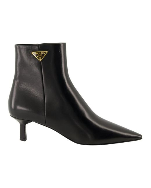 Prada Black Heeled Boots