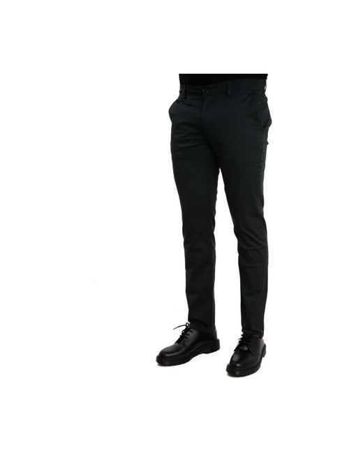 Armani Exchange Black Slim-Fit Trousers for men