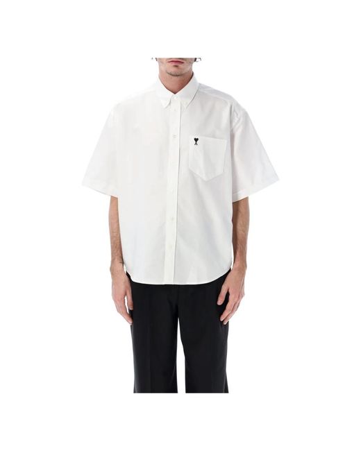 AMI Adc Bowling Shirt in het White voor heren