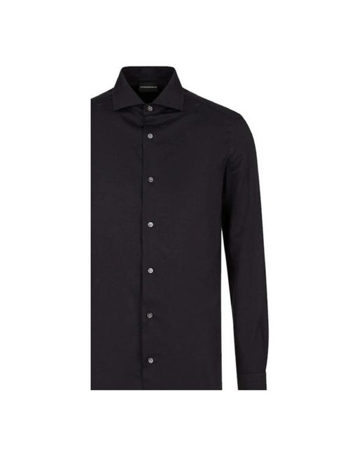Emporio Armani Black Casual Shirts for men