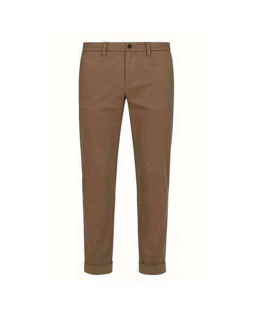 BRIGLIA Brown Chinos for men