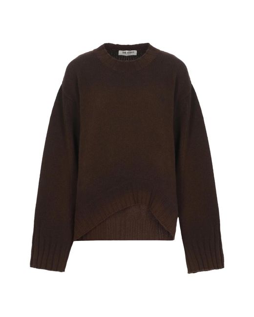 The Attico Brown Round-Neck Knitwear