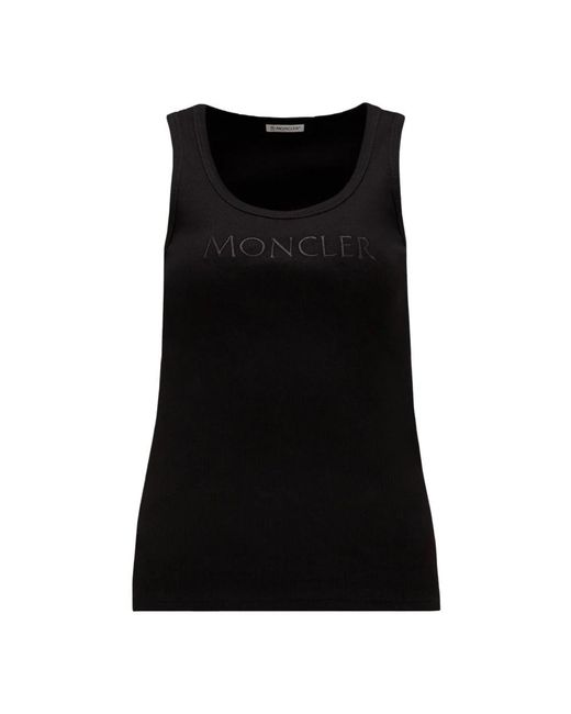 Moncler Black Sleeveless Tops