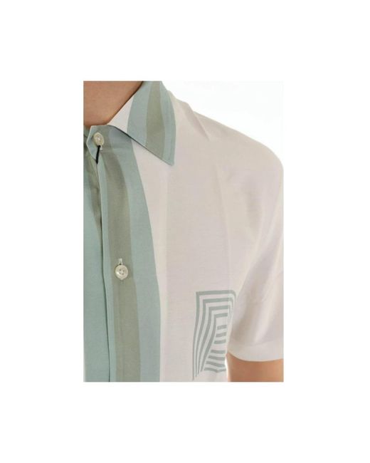 Baldessarini Gray Short Sleeve Shirts for men