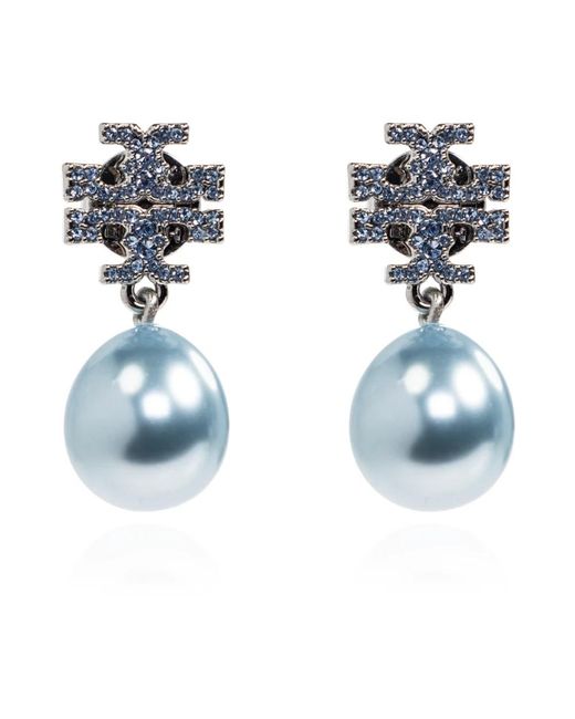 Earrings Tory Burch en coloris Blue