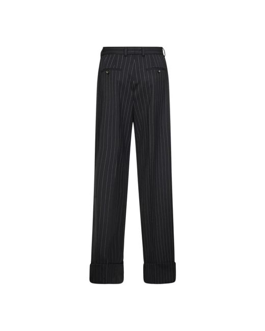 Dolce & Gabbana Black Wide Trousers