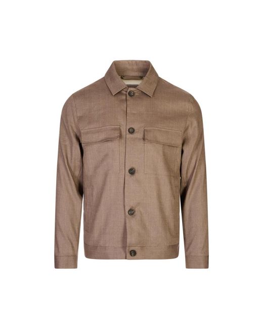 Peserico Brown Light Jackets for men