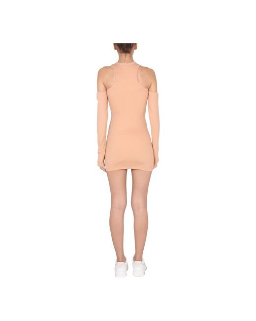 Off-White c/o Virgil Abloh Natural Short Dresses