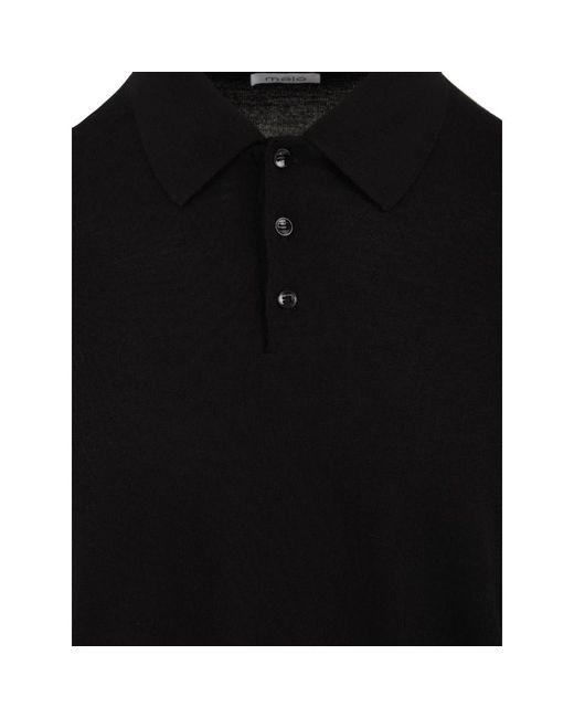 Malo Black Polo Shirts for men