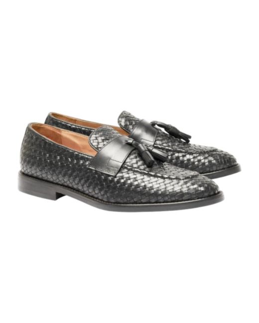 Loafers Testoni pour homme en coloris Black