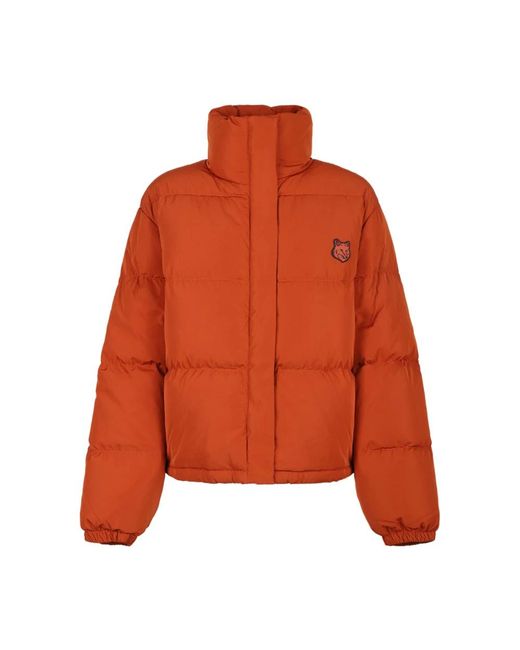 Maison Kitsuné Orange Down Jackets