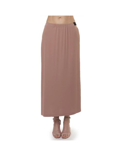 Erika Cavallini Semi Couture Brown Midi skirts