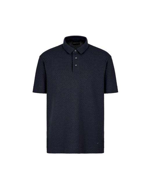 Emporio Armani Blue Polo Shirts for men