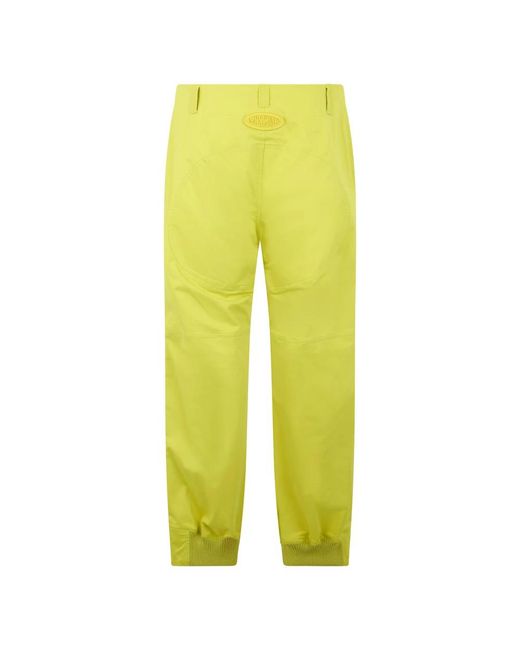 Moschino Yellow Straight Trousers for men