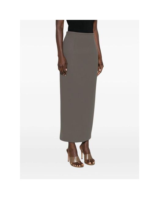 Khaite Brown Midi Skirts
