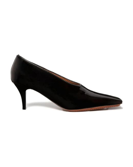 Stella McCartney Black Pointed Toe 60 Patent Pumps