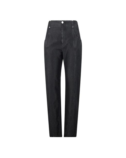 Alberta Ferretti Blue Straight Fit Jeans