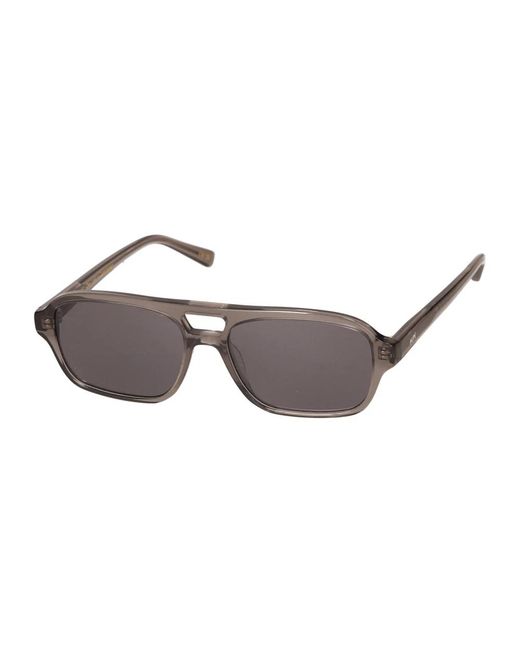 Messyweekend Accessoires ,Bruin ,Pilot Zonnebril in het Gray