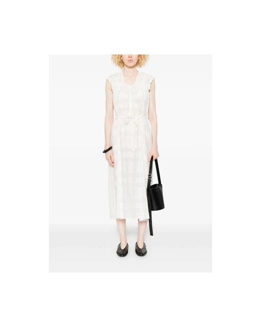 Low Classic White Midi Dresses