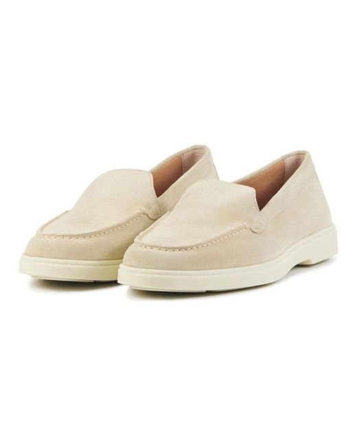 Santoni Natural Loafers