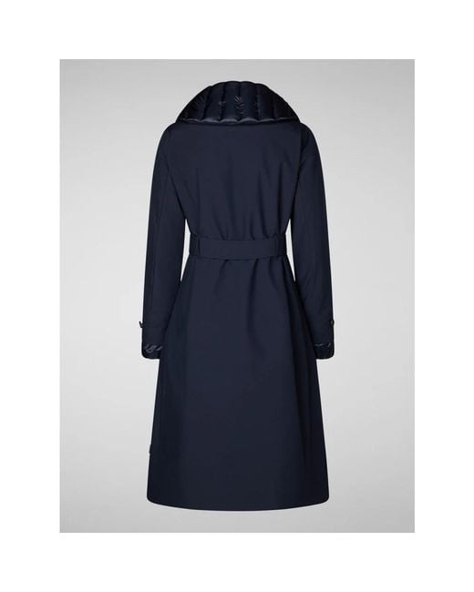 Save The Duck Blue Trench Coats