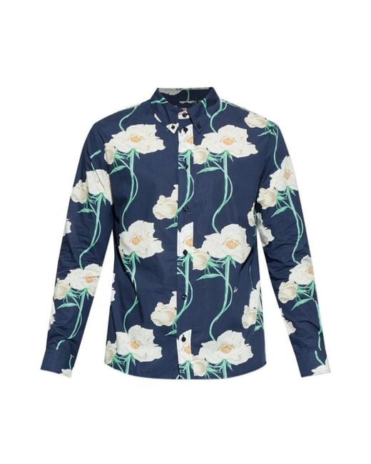 KENZO Blue Casual Shirts for men