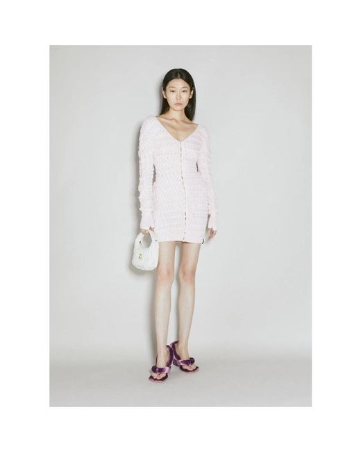 Isa Boulder White Knitted Dresses