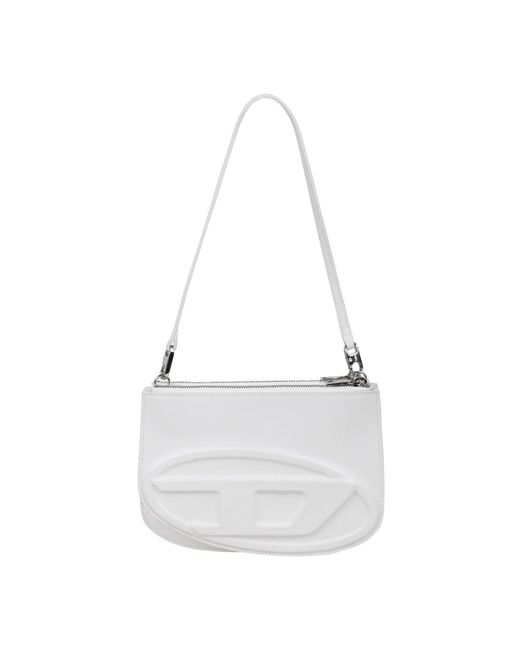 DIESEL White Shoulder Bags
