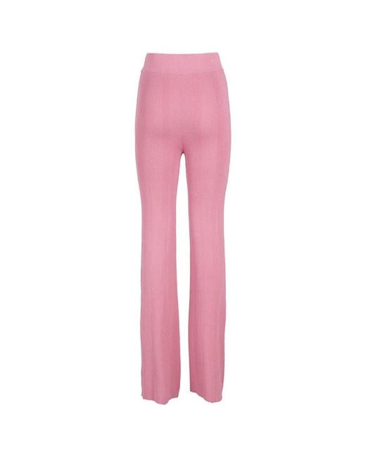 REMAIN Birger Christensen Pink Wide Trousers