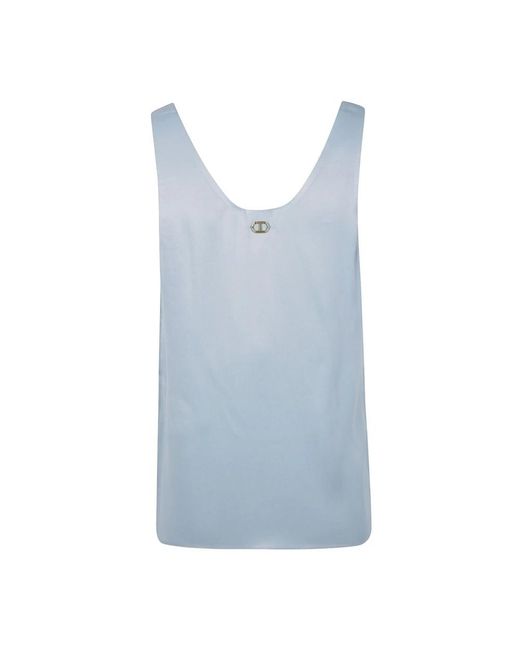 Twinset Blue Sleeveless Tops