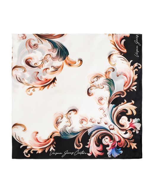 Versace Jeans Couture White Silky Scarves