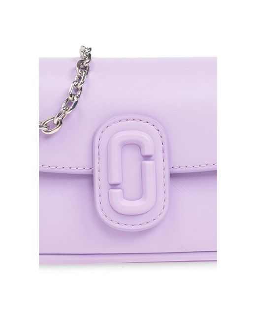 Marc Jacobs Purple Schultertasche mit logo