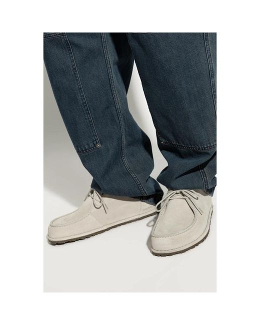 Birkenstock White Laced Shoes for men
