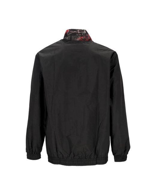 KTZ Jassen ,Veelkleurig ,Polyester Chicago Bulls Trainingsjack All Over Print in het Black voor heren