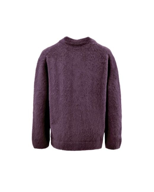 Gran Sasso Truien & Vesten ,Bruin ,Cardigan Con Colletto Alla Corena in het Purple