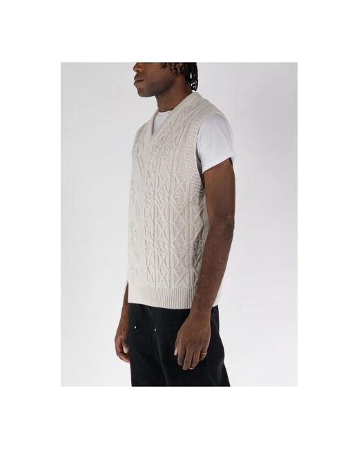 Knitwear > sleveless knitwear Arte' pour homme en coloris Gray