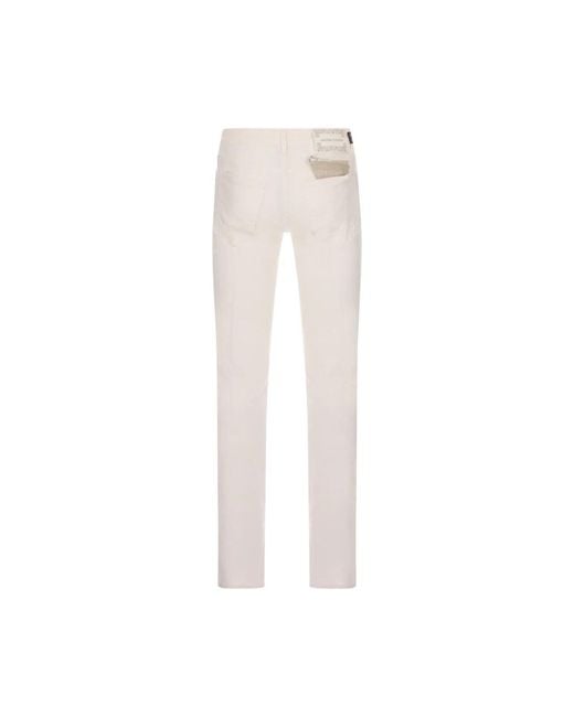Jacob Cohen White Slim-Fit Jeans for men