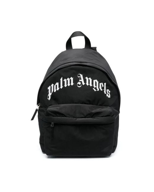 Palm Angels Black Backpacks for men