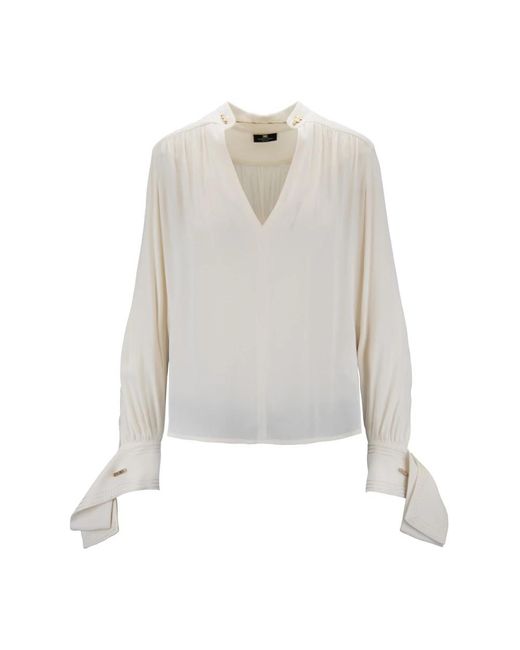Elisabetta Franchi White Blouses