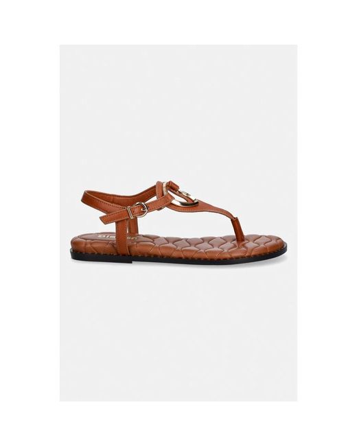 Flat Sandals Blauer de color Brown